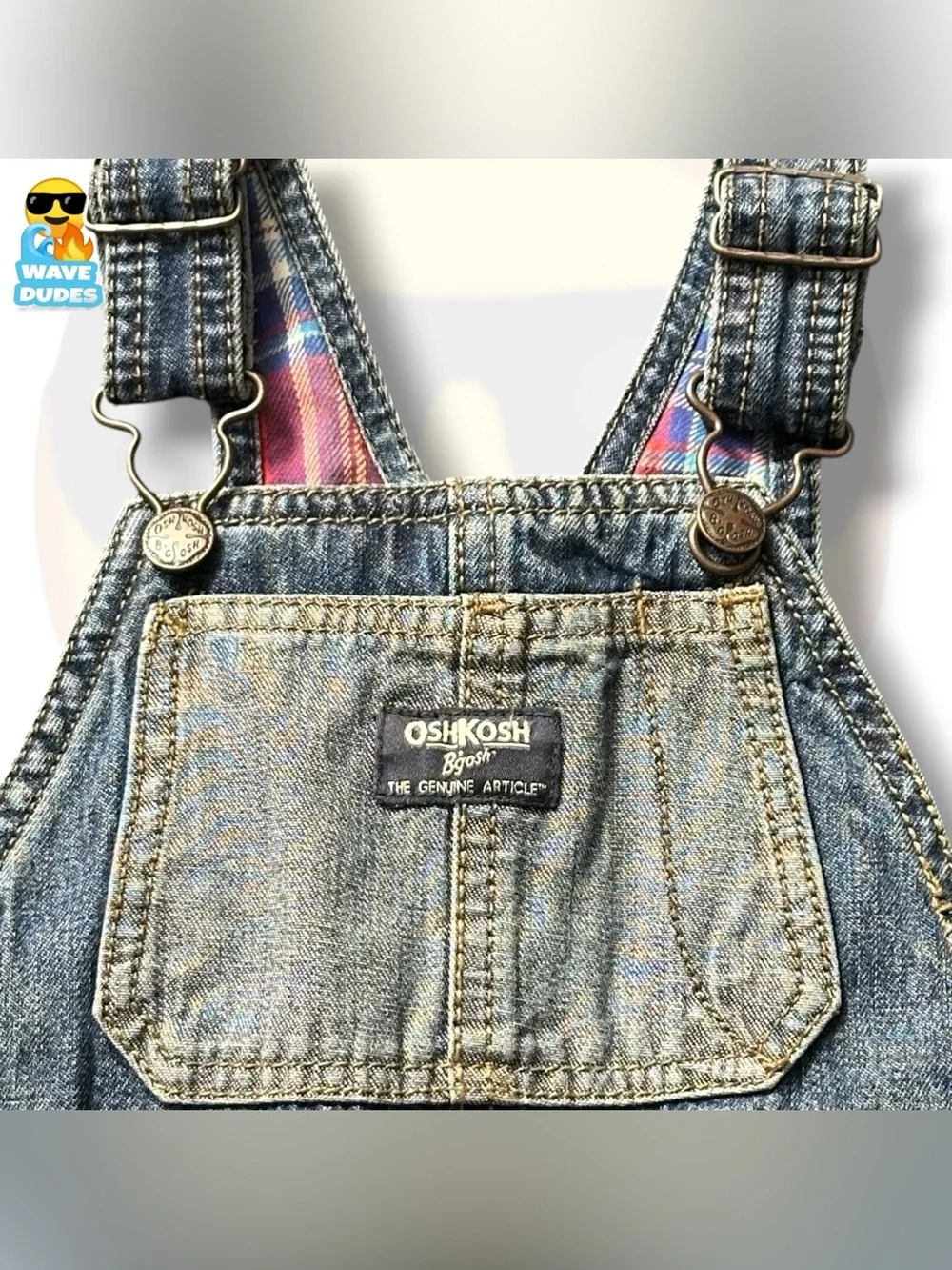 Toddler’s OshKosh B’Gosh Flannel Lined Denim Overalls